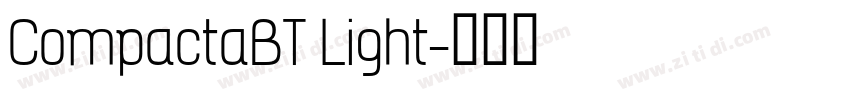 CompactaBT Light字体转换
